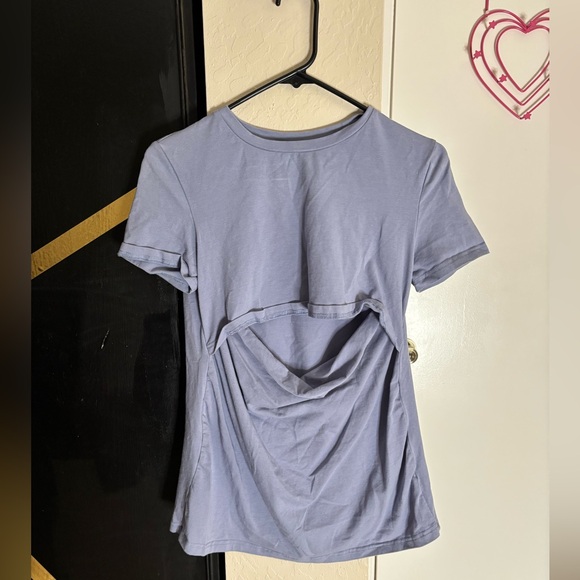 SHEIN Tops - Women's SHEIN Blue Short Sleeve Top